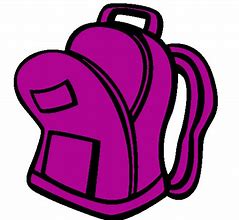 Image result for Purple Backpack Clip Art