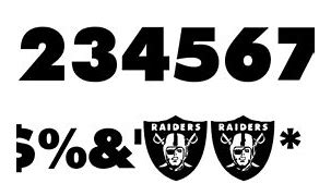 Image result for Raiders Font