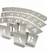 Image result for Metal A to Z Stencil