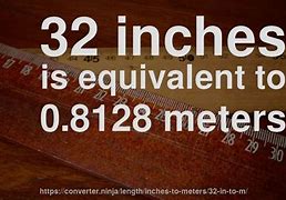 Image result for 6 Meters to Inches