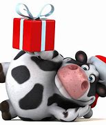 Image result for Christmas Cow