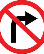 Image result for Do Not Turn Right Traffic Light Sign