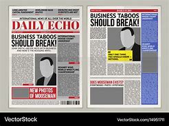 Image result for Tabloid Newspaper Template