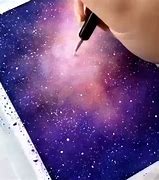 Image result for Galaxy Background Painting Easy