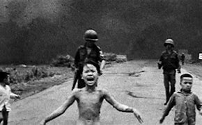 Image result for Girl Running Napalm Vietnam War