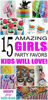 Image result for Girls Birthday Party Favor Ideas