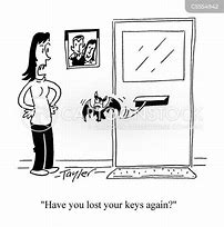 Image result for Forgot My Key Cartoon