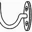 Image result for Hook and Fishing Line Black and White