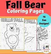 Image result for Cute Cartoon Bear Coloring Pages
