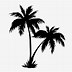 Image result for Palm Tree Clip Art Black and White