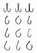 Image result for Fishing Hooks Types and Sizes