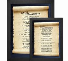 Image result for 10 Commandments Scroll