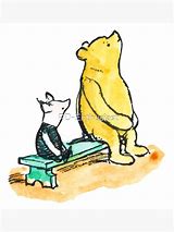 Image result for Vintage Winnie the Pooh and Piglet Sitting
