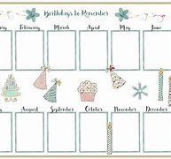 Image result for Free Fillable Printable Birthday Perpetual Calendar