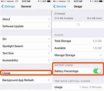 Image result for How to Change iPhone Battery to Percentage Lancher