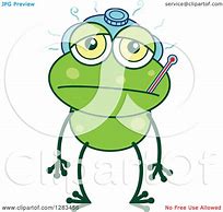 Image result for Sick Frog Clip Art