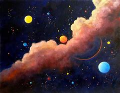 Image result for Space Stars Painting