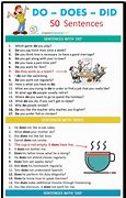 Image result for Do/Did Does Verb