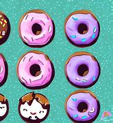 Image result for Cute Food Kawaii Donuts
