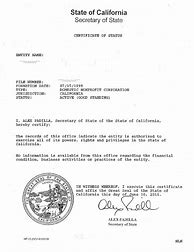 Image result for Copy of Certificate of Good Standing