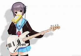 Image result for Anime Girl with Headphones and Guitar