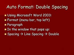 Image result for MLA Format Double-Spaced
