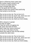 Image result for Irish Lullaby Lyrics