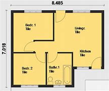 Image result for House Plans for 2 Bedroom Cottage