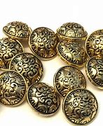 Image result for 10Mm Gold Buttons