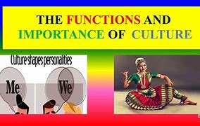 Image result for Functions of Culture