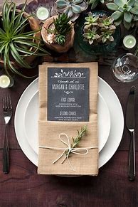 Image result for Wedding Table Setting Napkin