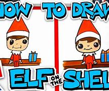 Image result for Elf On a Shelf Drawing