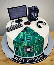 Image result for Computer Birthday Cake