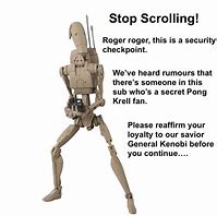 Image result for Battle Droid Roger Roger Meme