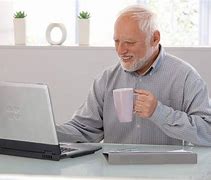 Image result for Old Man Looking at Computer Meme Blank