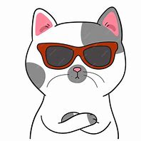 Image result for Cat with Sunglasses Drawing