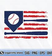 Image result for Black and White Baseball American Flag Image