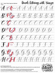 Image result for Brush Lettering Alphabet Worksheet
