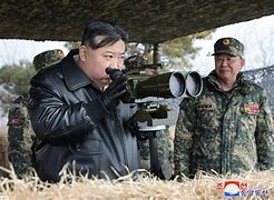 Image result for North Korean leader oversees nuclear drills