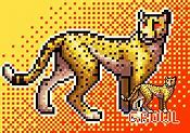 Image result for Cheetah Pixel Art