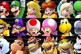 Image result for Mario Kart Wii Character Roster