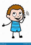 Image result for Person On the Phone Cartoon