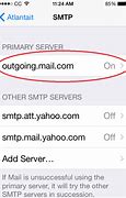 Image result for iPhone Outgoing Mail Server Settings