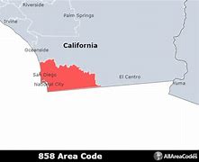 Image result for 858 Area Code