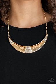 Image result for Short Gold Paparazzi Necklaces