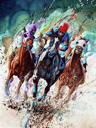 Image result for Wild Horse Racing Artwork