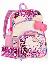 Image result for Hello Kitty Backpack and Lunch Box