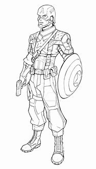 Image result for Captain America Line Art