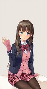 Image result for Anime School Girl Uniform Desk