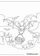 Image result for Upside Down Bat Coloring Page
